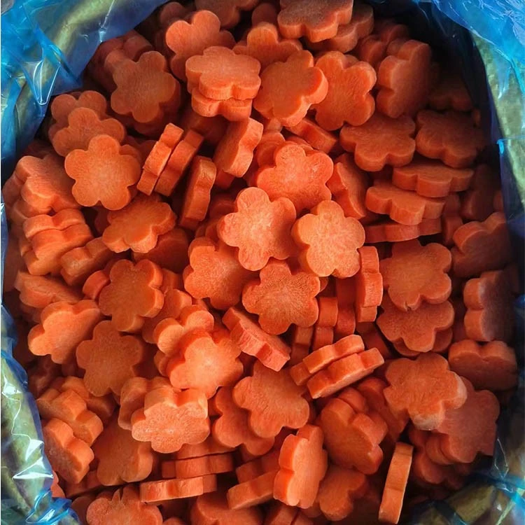 10KG frozen carrot slices - flower shape 10KG frozen carrot slices - flower shape
