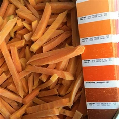 Bevroren rauwe zoete aardappelen